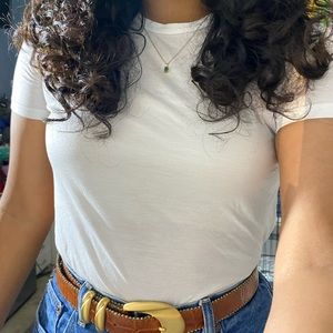 Zara basic white tee